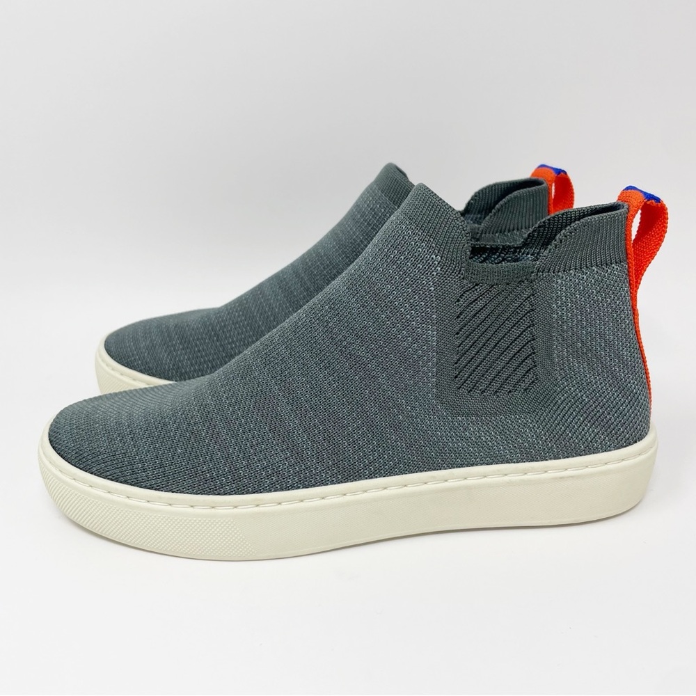 Rothy's The Chelsea Women's Fog Melange Pull On Ankle Boots Shoes - Picture 3 of 6